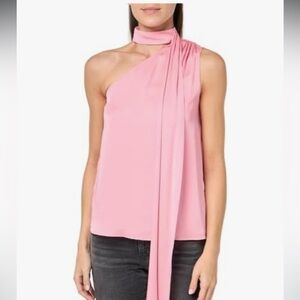 TRINA TURK Tahquitz Top PURPLE one-shoulder Women's Top NWT Large